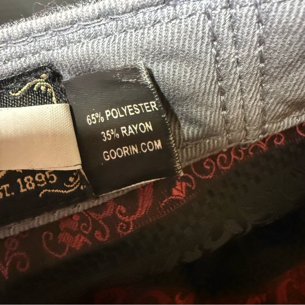 Goorin Bros Men's Gray Pinstripe Cap Sz M - Picture 10 of 10